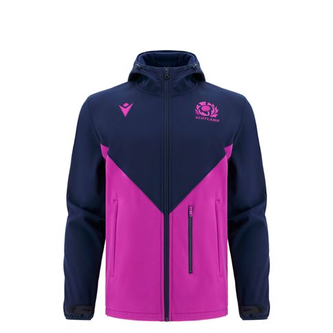 Scotland Junior Softshell Jacket 25/26 Navy/Purple - Front