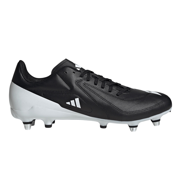 adidas Adults RS15 Soft Ground Rugby Boots Black - Outstep