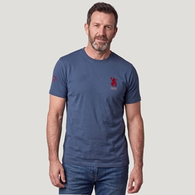 Spain 1929 T-Shirt Petrol Blue - Model Front View