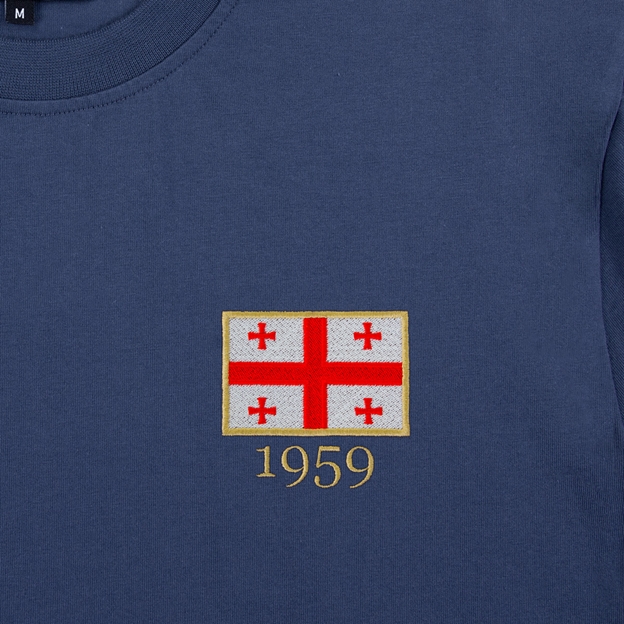 Georgia 1959 T-Shirt - Petrol Blue