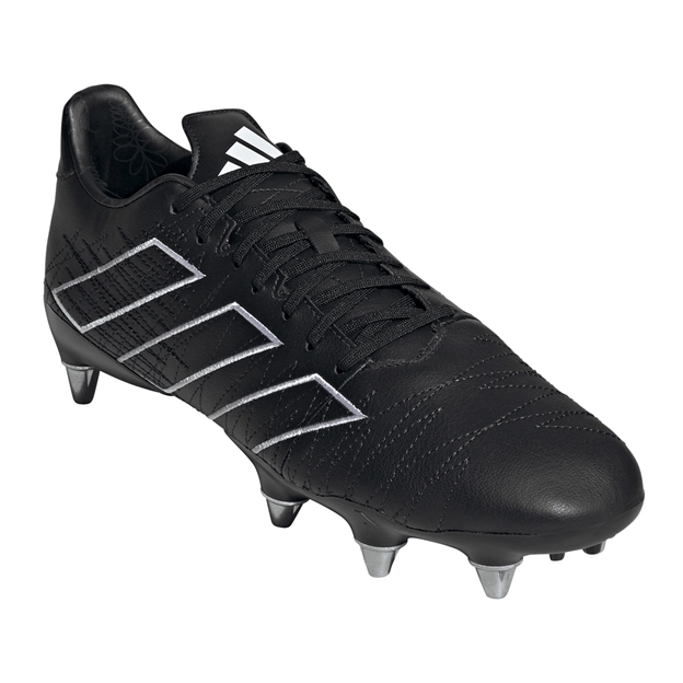 adidas Adults Kakari Elite Soft Ground Rugby Boots Black - Front