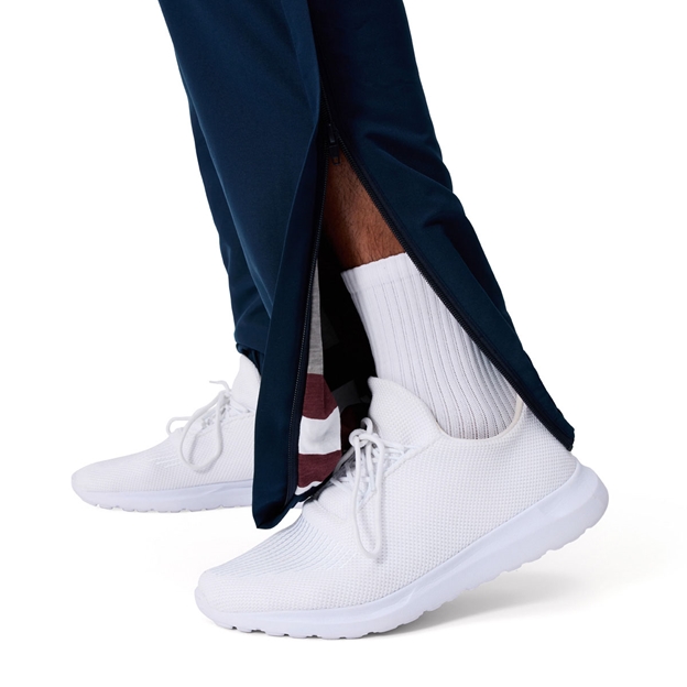 Canterbury Mens Uglies Stadium Pants Navy/Multi - Model Leg Zip Close-up