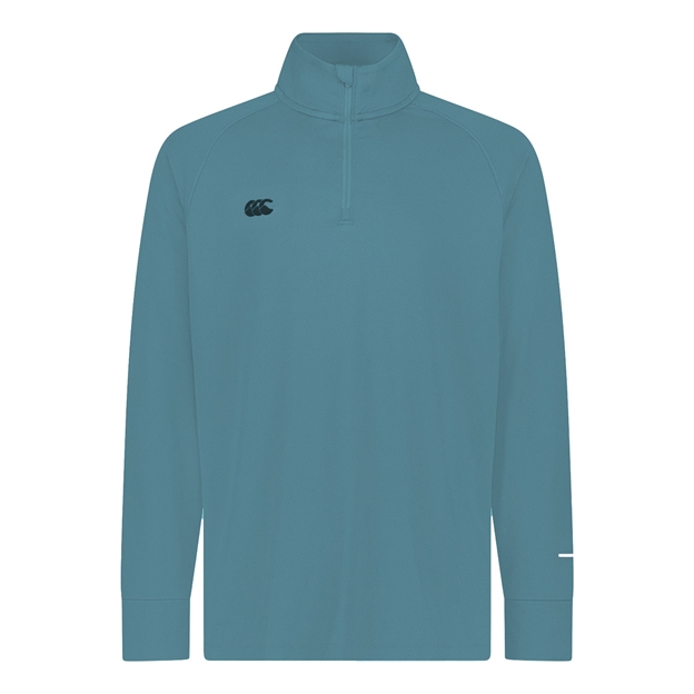 Canterbury Tempo Quarter Zip Training Top Provincial Blue - Front