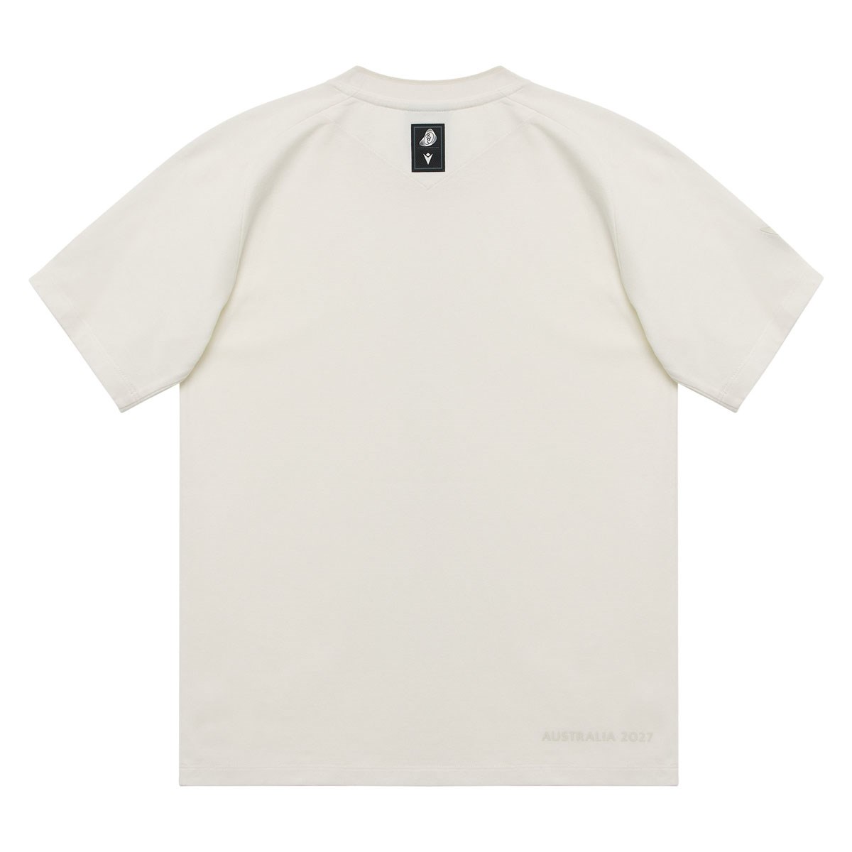 Rugby World Cup 2027 Kids Cotton T-Shirt - Off White - Front