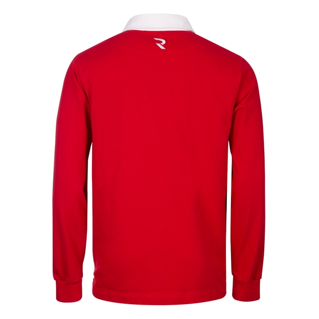 Canada Mens 1864 Origins Rugby Shirt Long Sleeve Red - Back