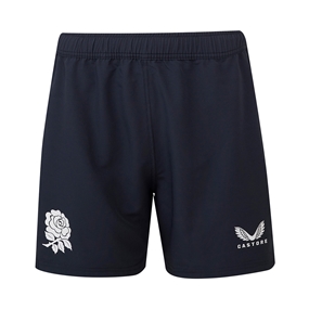 England Womens Contact Short O2 25-26 Inkwell:Storm Blue - Front