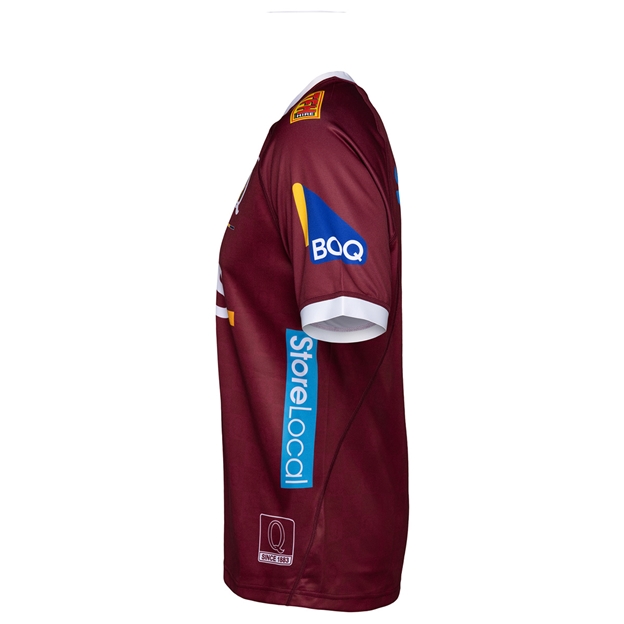 Queensland Reds Kids Home Rugby Shirt 25/26 Maroon - Side