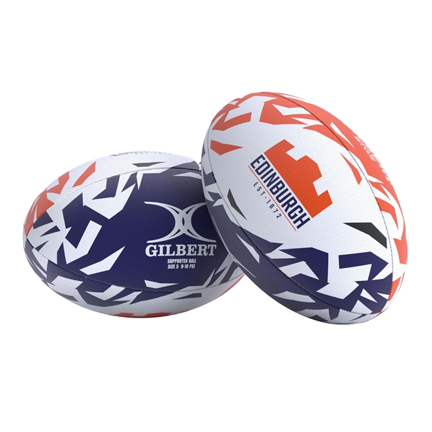 Gilbert Edinburgh Supporters Rugby Ball 26/27 - Both Sides View