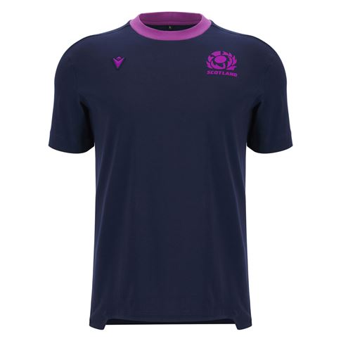 Scotland Mens Athleisure Cotton T-Shirt 25/26 Navy - Front