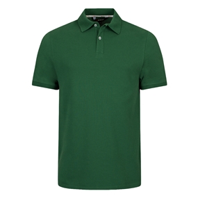 Rugby 1823 Adults Polo Shirt Green - Front View