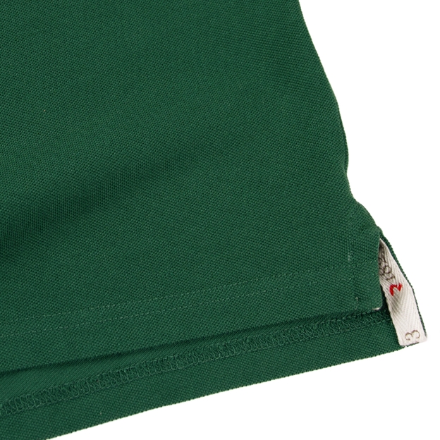 Rugby 1823 Adults Polo Shirt Green - Hem Close-up