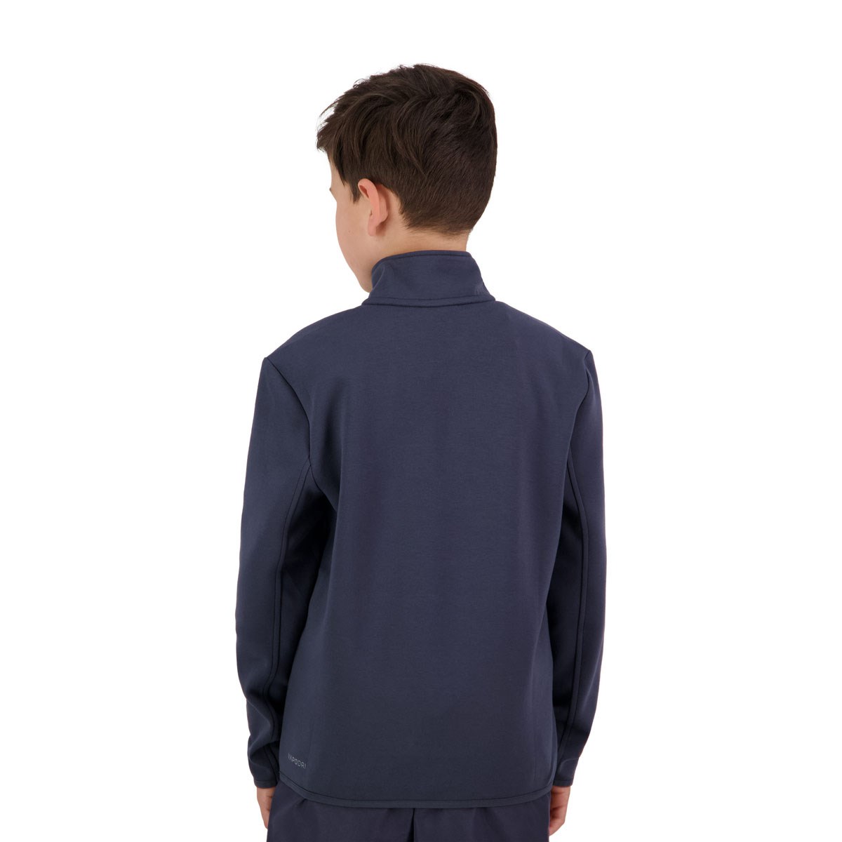 Canterbury KidsTempo Quarter Zip Sweater Navy - Model Front