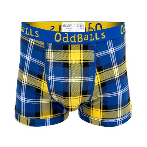 Oddballs My Name'5 Doddie Mens Boxer Shorts Tartan - Front