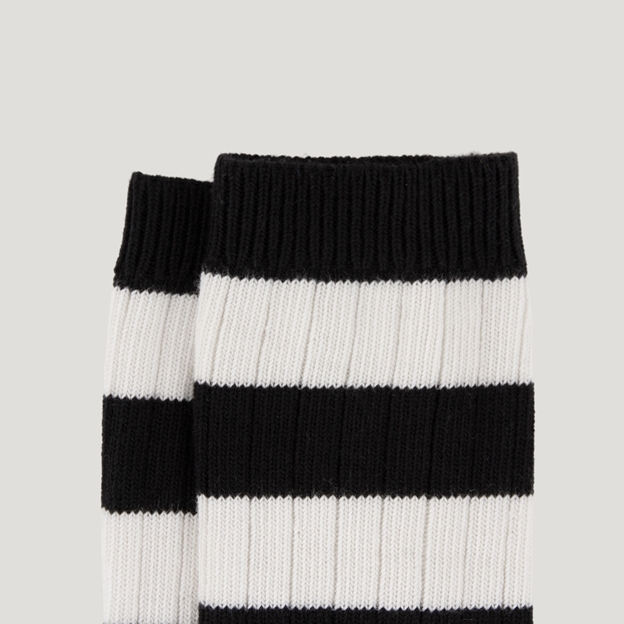 Classic Striped Socks - Black/Cream