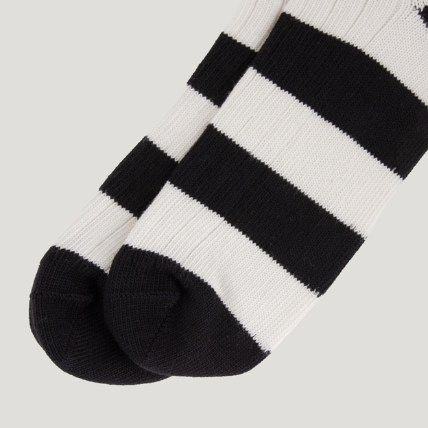 Classic Striped Socks - Black/Cream