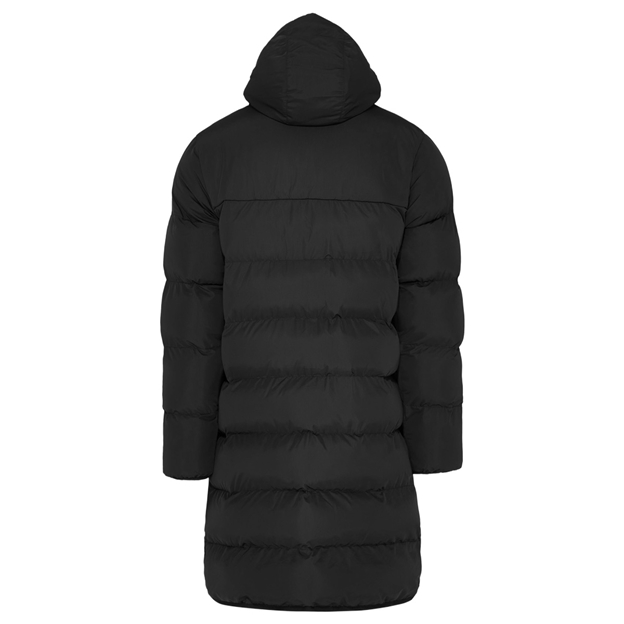 Rugbystore Adults Performance Showerproof Padded Coat Black - Back View