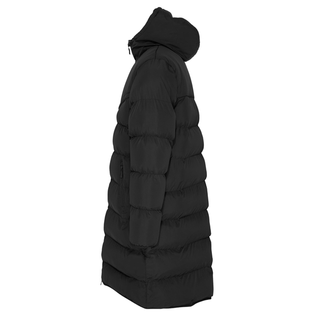 Rugbystore Adults Performance Showerproof Padded Coat Black - Side View