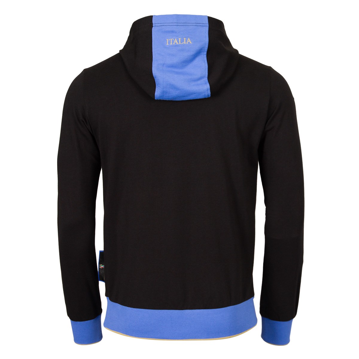 Italy Mens Supporters Cotton Hoody 25/26 Black - Front