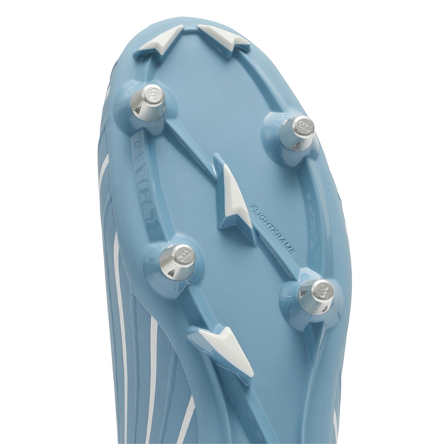 Canterbury Adults Speed Falcon 2.0 Pro Soft Ground Rugby Boots Mountain Spring Grey - Flightframe Close-up