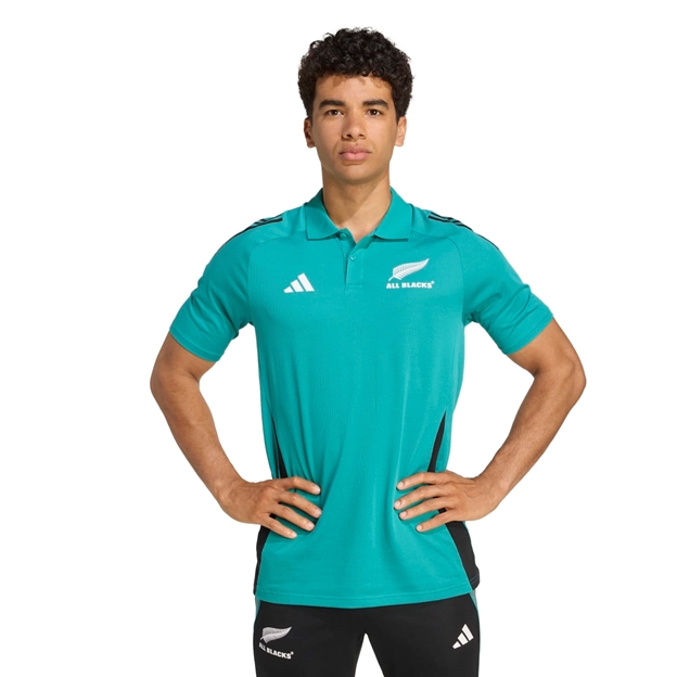 All Blacks Mens Training Polo 25/26 Blue - Model Front