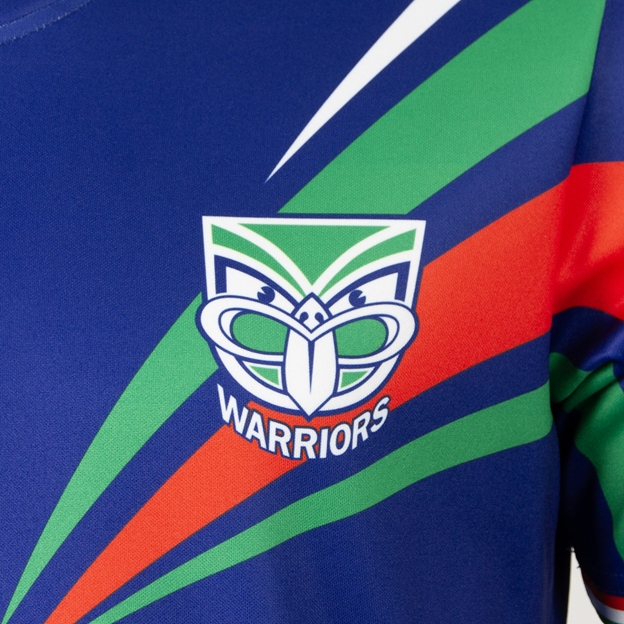 New Zealand Warriors Adults Supporters Shirt 2026 Purple - Warriors Logo Close-up