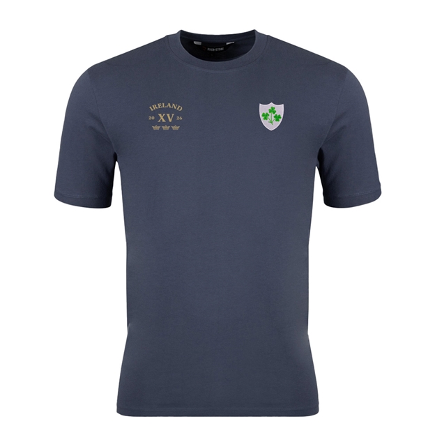R1823 Ireland Legends of 2026 T-Shirt Petrol Blue - Front View
