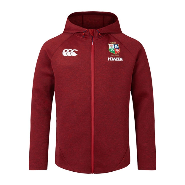Limited Edition British and Irish Lions Mens Everest Hoody Red - Front