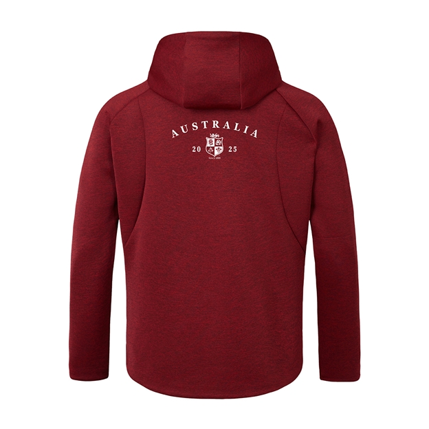 Limited Edition British and Irish Lions Mens Everest Hoody Red - Back