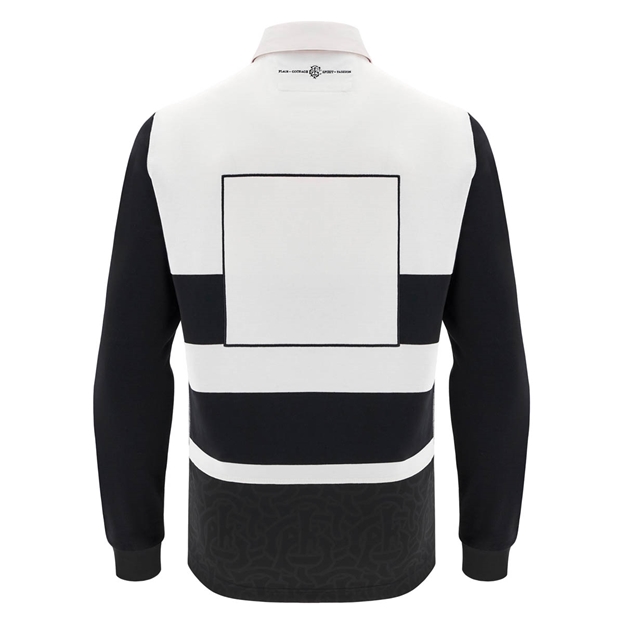barbarians mens home cotton rugby shirt - back