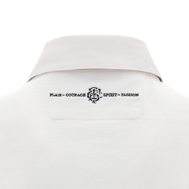 barbarians mens home cotton rugby shirt - back detail