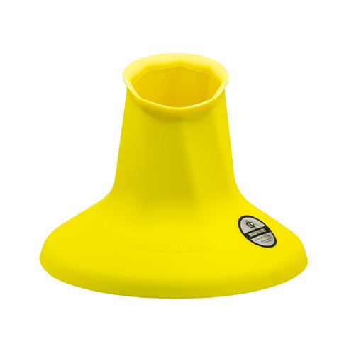 Rugby Bricks Vortex High Kicking Tee Neon Yellow - Back View