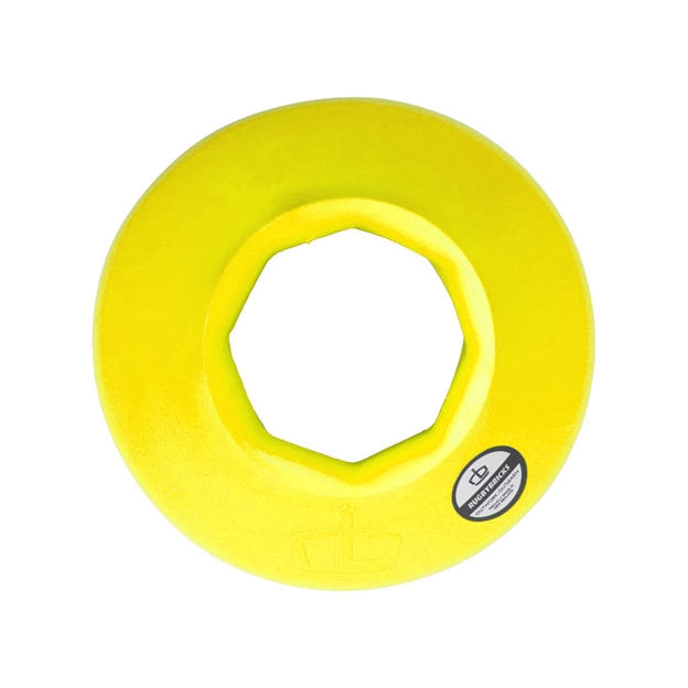 Rugby Bricks Vortex High Kicking Tee Neon Yellow - Top View