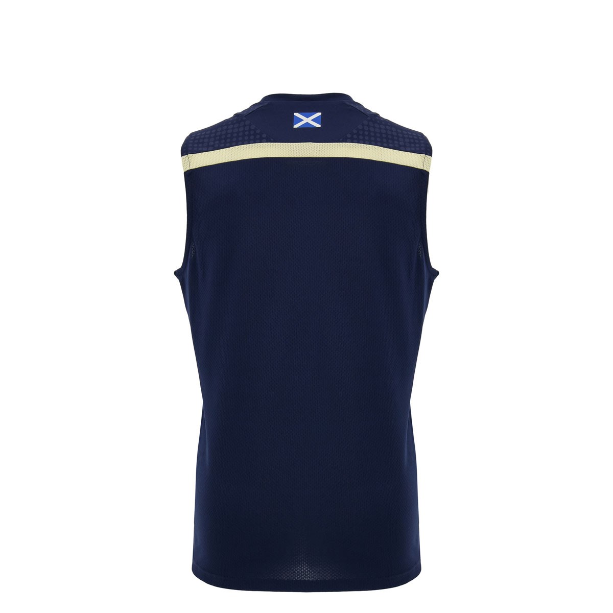 Scotland Kids Training Vest 26/27 Navy and Sand - Front View