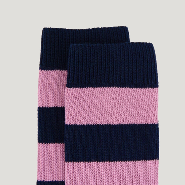Classic Striped Socks - Blue/Pink