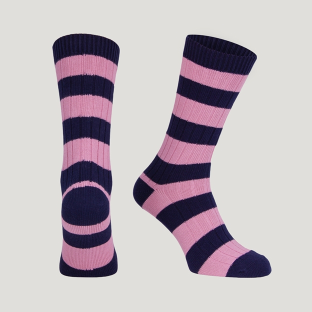 Classic Striped Socks - Blue/Pink