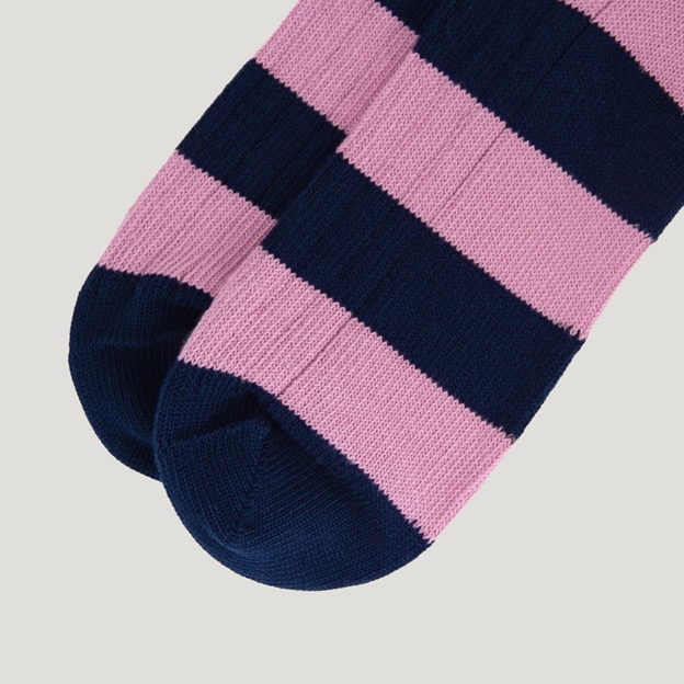Classic Striped Socks - Blue/Pink