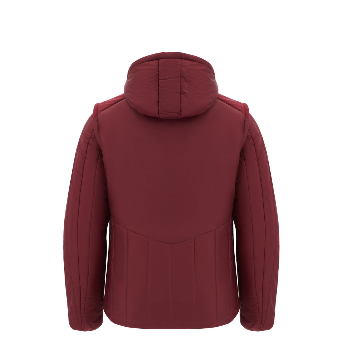 Wales Junior Travel Padded Bomber Jacket 25/26 Dark Red - Front