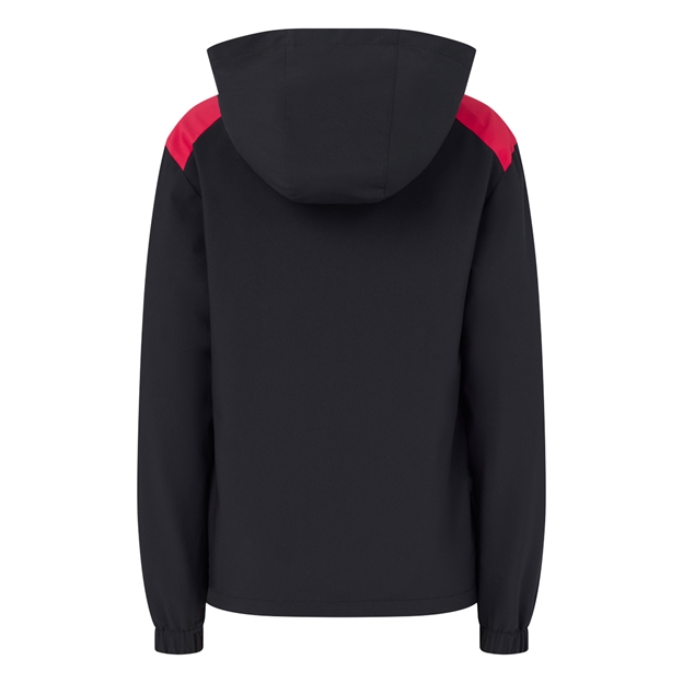 England Kids Performance Shower Jacket - Packable Hood 26/27 Castore Black - Back